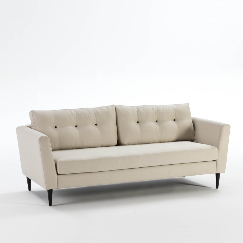Sofa 3 Sitzer 216X90X85 Beige Stoff Modell 2 - image 51268