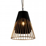 Hanging Lamp 40X40X53 Metal Golden Black