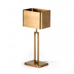 Table Lamp With Lampshade 24X15X55 Metal Golden