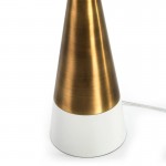 Lampe Auf Tisch Ohne Bildschirm 13X13X45 Metall Golden/Weiß
