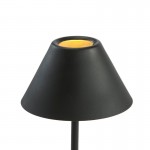 Lámpara De Sobremesa Con Pantalla 16X12X43 Metal Negro
