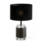 Lampe de Table sans abat-jour 14x14x33 Acrylique Métal Noir