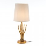 Table Lamp Without Lampshade 18X18X48 Metal Golden