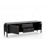 Tv Furniture 2 Doors 2 Drawers 160X40X50 Wood Black