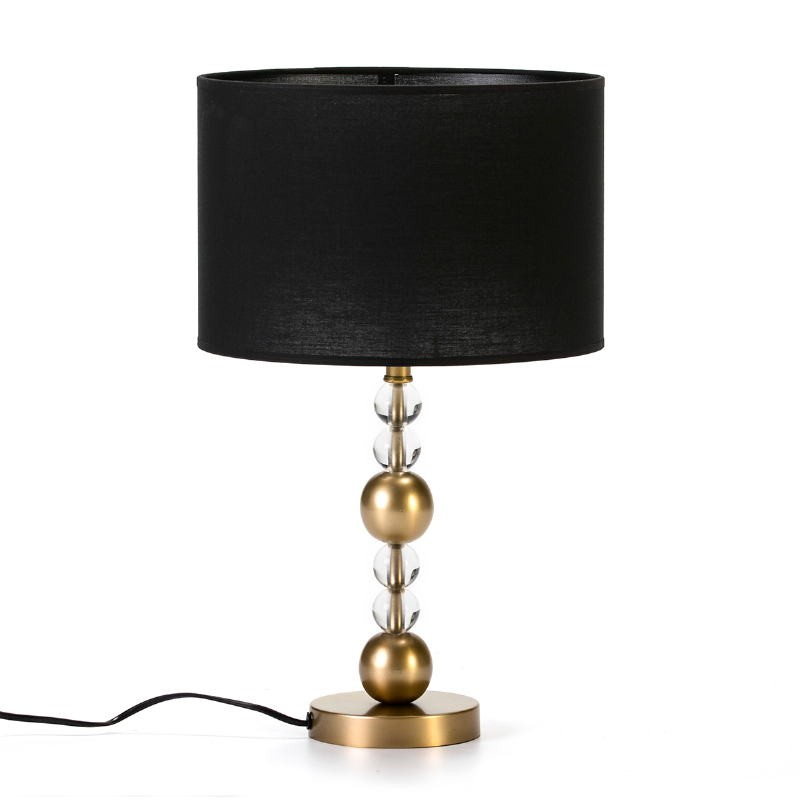 Table Lamp Without Lampshade 13X13X33 Metal Golden Acrylic Transparent - image 52019