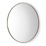 Specchio 120X3X120 Vetro Metallo Dorato