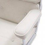 Dispatch Chair 64X60X93/99 Metall/Haut Weiß