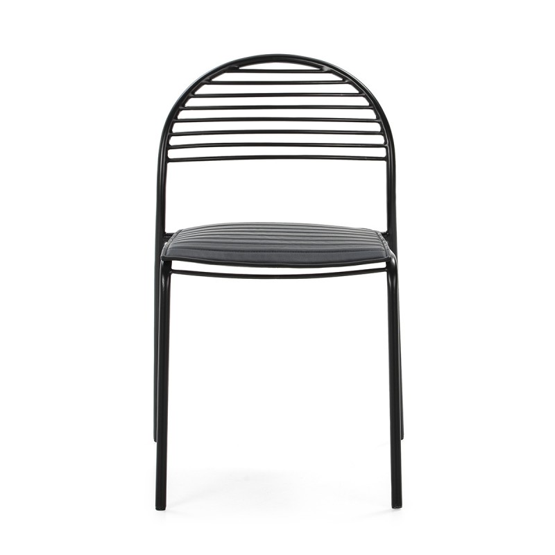 Chair 47X55X81 Metal Black P.Leather Black - image 52187