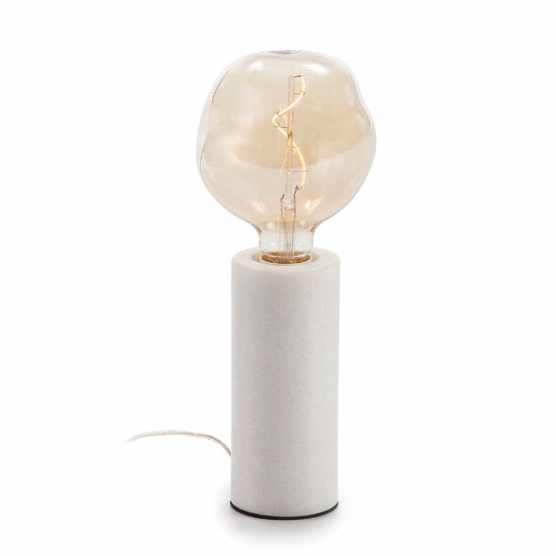Table Lamp 8X8X18 Marble White - image 52402