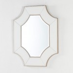 Specchio 85X3X100 Vetro Trasparente Bianco