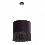 Hanging Lamp With Lampshade 40X40X43 Velvet Black