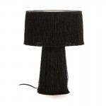 Table Lamp With Lampshade 25X25X38 Fabric Black Model 2