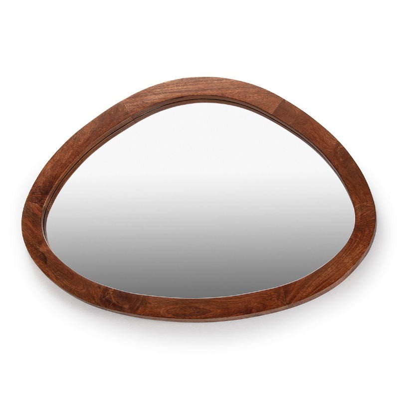 Mirror 106X4X76 Glass Wood Brown - image 52730