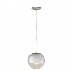 Hanging Lamp 20X20X20 Glass Metal Silver