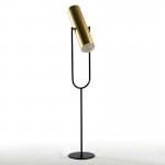 Standard Lamp With Lampshade 23X44X132 Metal Gold Black