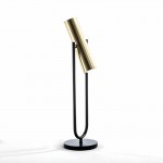 Table Lamp With Lampshade 14X53 Metal Gold Black