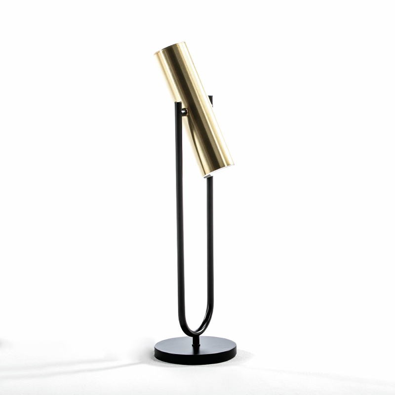 Table Lamp With Lampshade 14X53 Metal Gold Black - image 52920