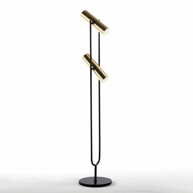 Standard Lamp With Lampshade 22X120 Metal Gold Black - image 52925