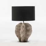 Table Lamp Without Lampshade 30X28X42 Metal Wood White Washed