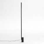 Standard Lamp Without Lampshade 12X10X186 Metal Black Led 25W