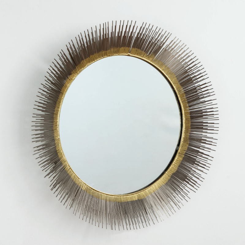 Mirror 81X7 Glass Metal Silver Gold - image 52975