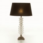 Table Lamp Without Lampshade 15X15X58 Metal Glass Transparent