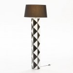 Standard Lamp Without Lampshade 23X20X140 Glass White Black