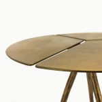 Side Table 40X40X57 Metal Golden
