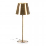 Table Lamp 13X13X39 Metal Golden