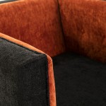 Armchair 102X95X70 Orange Fabric