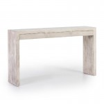 Console 3 Drawers 140X30X75 Wood Grey Veiled