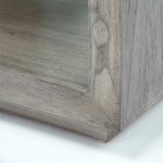 Bedside Table 50X40X55 Wood Grey Veiled