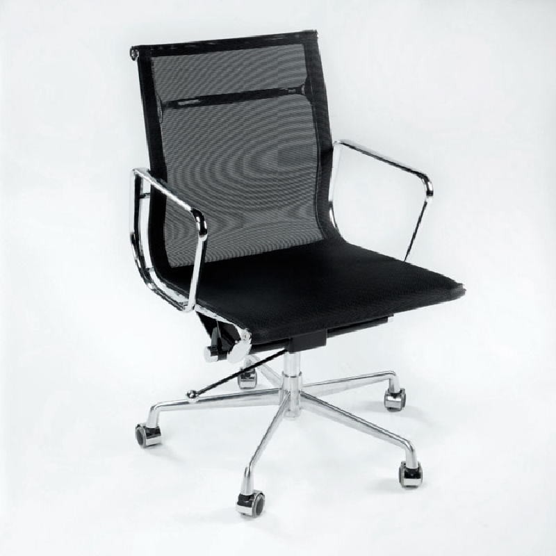 Office Adjustable Chair 58X64X89 97 Metal Mesh Black