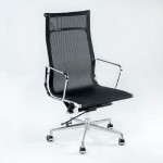 Office Adjustable Chair 64X62X107 113 Metal Mesh Black