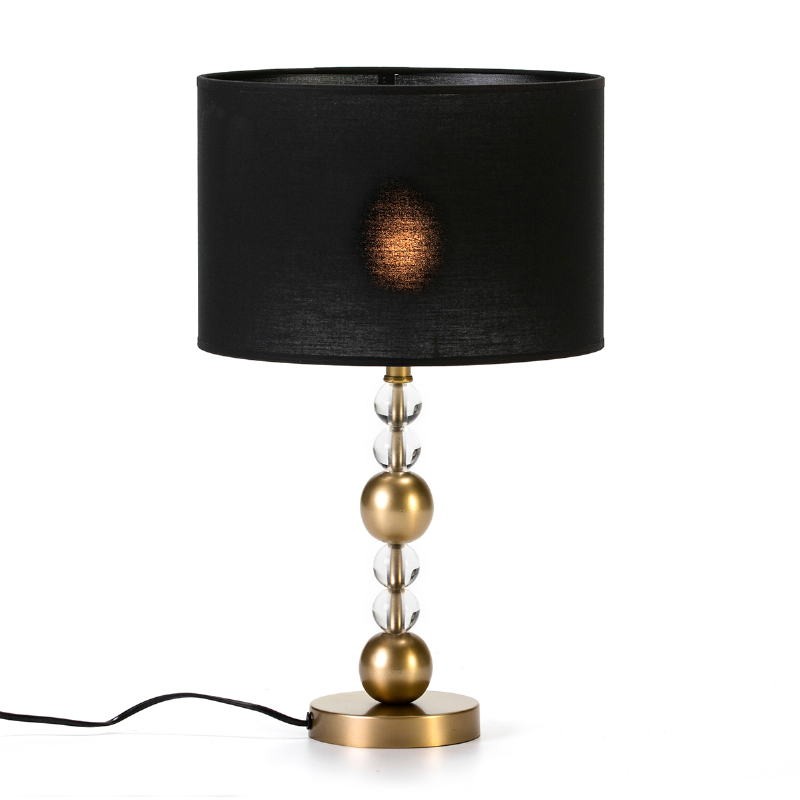 Table Lamp Without Lampshade 13X13X33 Metal Golden Acrylic Transparent - image 53590