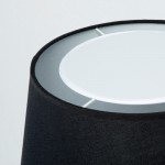 Lampe de Table avec abat-jour 25x36x50 Métal Noir