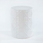 Hocker 36X36X46 Keramik Weiß