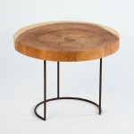 Auxiliary Table 50X50X38 Aprox. Metal Wood Natural