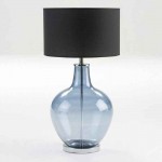Table Lamp Without Lampshade 34X57 Glass Blue