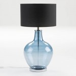 Lampe de Table sans abat-jour 34x57 Verre Bleu