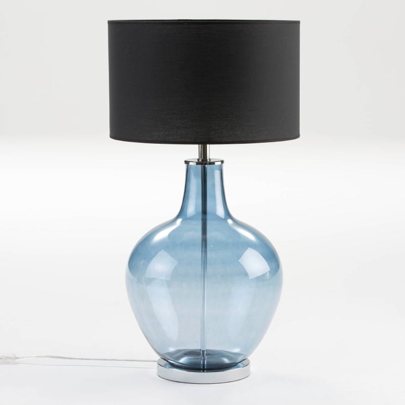 Lampe de Table sans abat-jour 34x57 Verre Bleu - image 53842