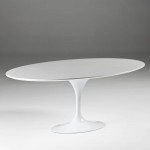 Dining Room Table 200X120X75 Aluminium Mdf White