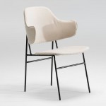 Chair 52X58X78 Metal Black Fabric Beige