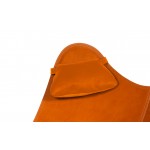 Têtière amovible pour fauteuil en cuir italien BUTTERFLY (marron gold)