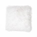 Sheepskin cushion, iceland short hairs (white)