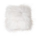 Sheepskin cushion, iceland long hair (white)