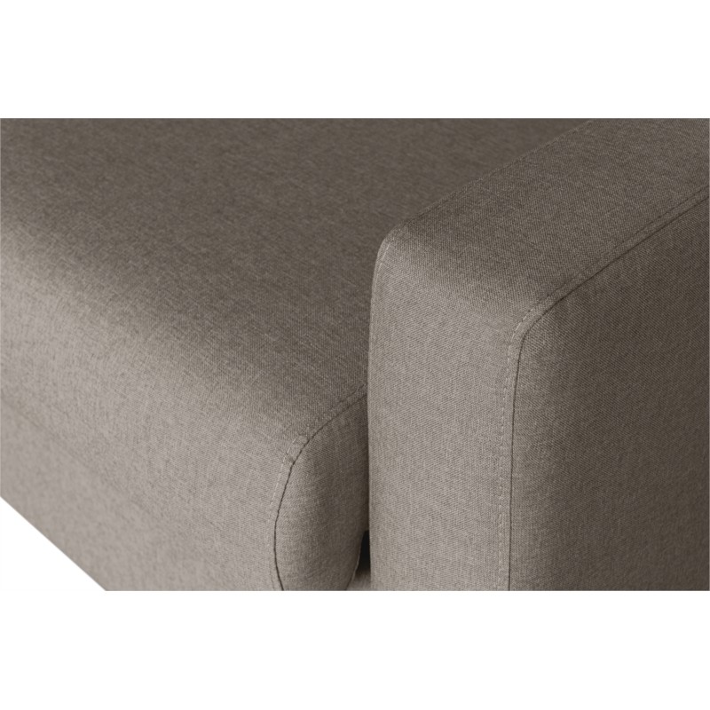 Sofa bed 3 places fabric Mattress 140 cm NOELISE Beige - image 54506