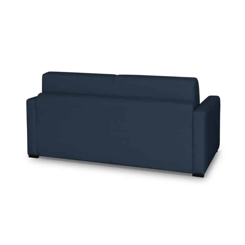 Sofa bed 3 places fabric Mattress 140 cm NOELISE Dark blue - image 54529