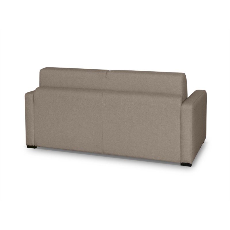 Sofa bed 3 places fabric Mattress 160 cm NOELISE Beige - image 54604