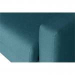 Divano letto 3 posti in tessuto Materasso 160 cm NOELISE Anatra blu